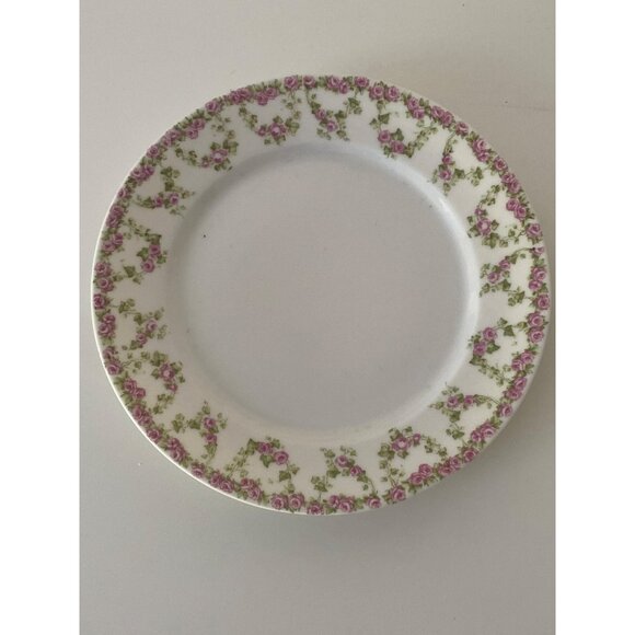 Vienna Austria Pink Rose China Salad Plate approx.7.5in Round Vintage - Picture 5 of 9